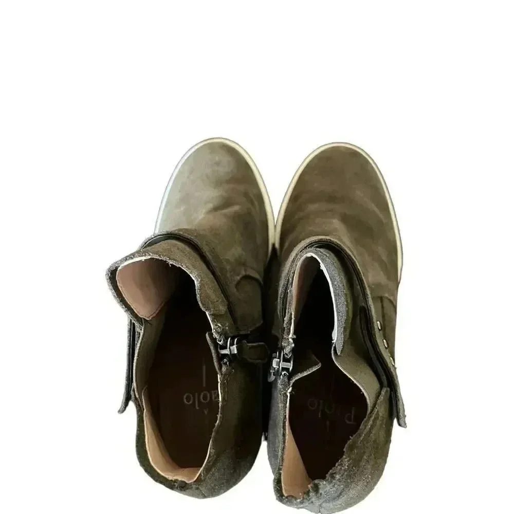 Linea Paolo Brown‎ Women Wedge Bootie Size 6M - Picture 4 of 10